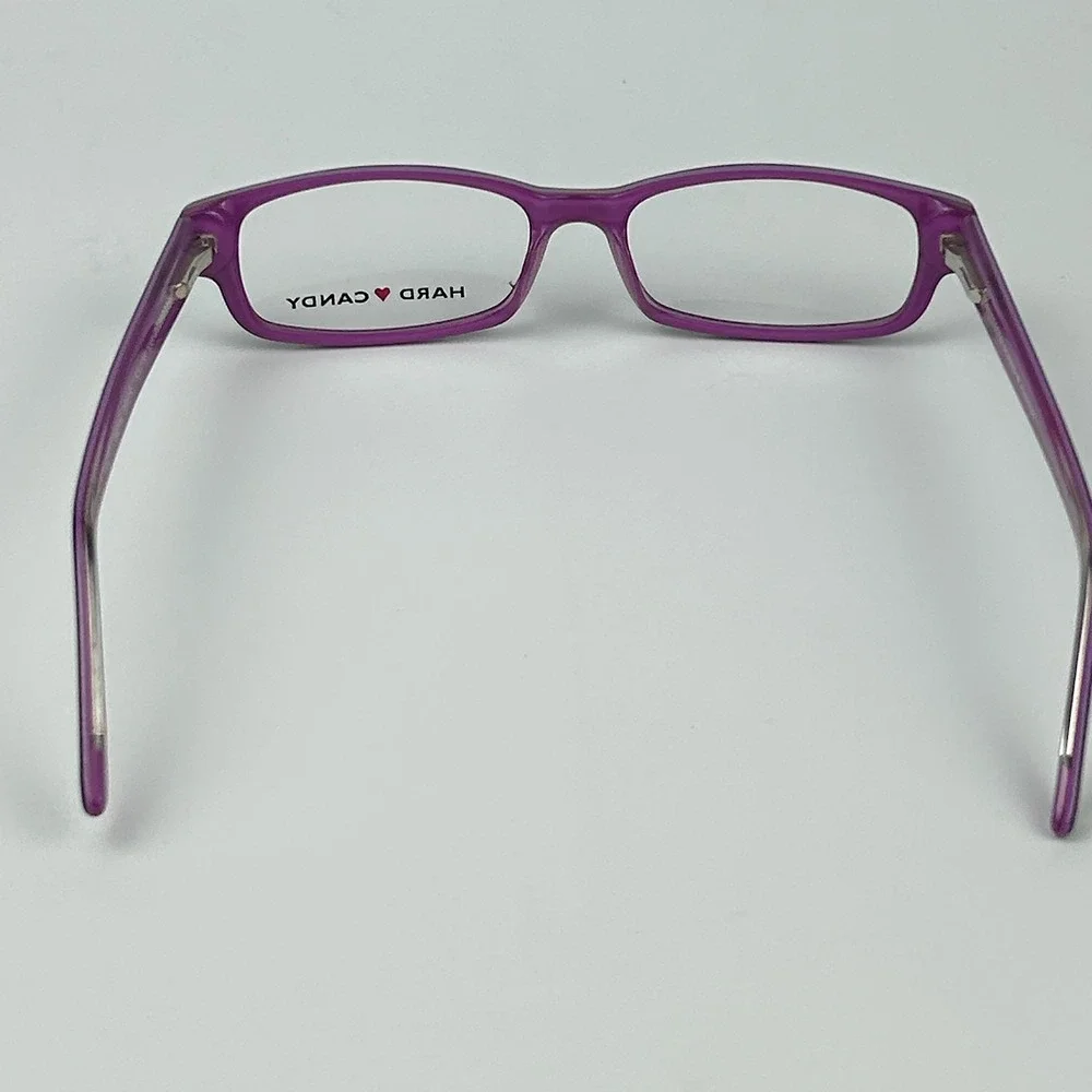 Hard Candy HC04 DPUR Women Eyeglasses Frame Black Plastic Full Rim 53-16-135 mm